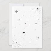 30. Geburtstag Einladung mit Foto Glitzer (Rückseite)