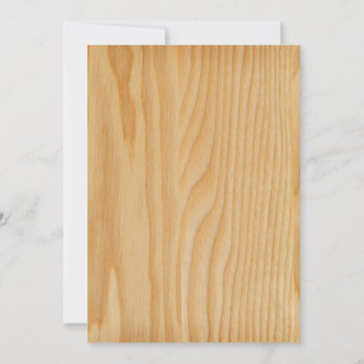 30. Geburtstag Einladung Rustikales Holz (Rückseite)