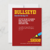 30. Geburtstag - Einladung von Stieraugen (Rückseite)