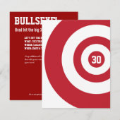 30. Geburtstag - Einladung von Stieraugen (Vorne/Hinten)