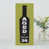 30. Geburtstag Einladung Wein Jahrgang Perfektion (Stehend Vorderseite)