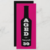 30. Geburtstag Einladung Wein zum Perfektionieren (Vorne/Hinten)