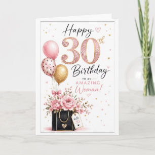 30. Geburtstag Elegant Karte