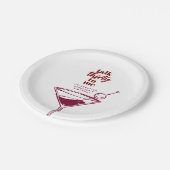 30. Geburtstag Erzählen Sie mir dreißig Cocktails  Pappteller (Schrägansicht)