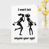 **30. GEBURTSTAG** ERZÄHLT IHR ALTER NICHT! GEBURT KARTE (Gelbe Blume)