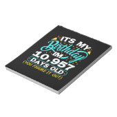 30. Geburtstag | Es ist mein 30. Geburtstag Notizblock (Rotiert)