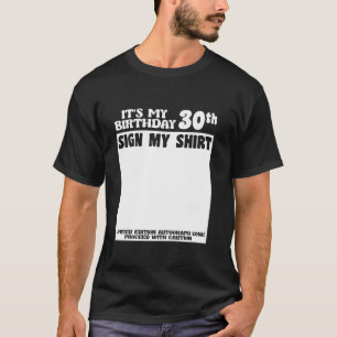 30. Geburtstag Es mein 30. Geburtstags-Gästebuch T-Shirt