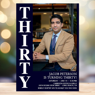 30. Geburtstag Fett Foto Einladung