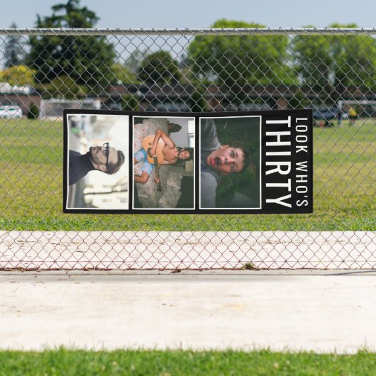 30. Geburtstag Foto Banner (Insitu)