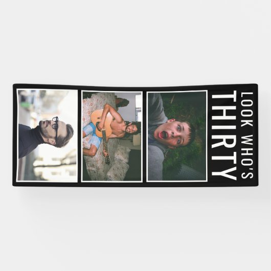 30. Geburtstag Foto Banner (Horizontal)