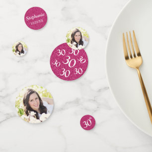 30. Geburtstag Foto Konfetti
