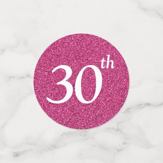 30. Geburtstag Foto Konfetti (Klein Vorderseite)