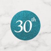 30. Geburtstag Foto Konfetti (Klein Vorderseite)