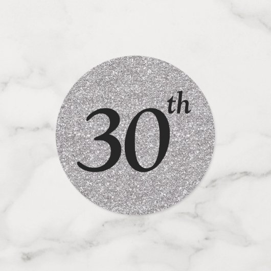 30. Geburtstag Foto Konfetti (Klein Vorderseite)