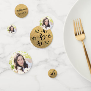 30. Geburtstag Foto Konfetti