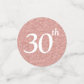 30. Geburtstag Foto Konfetti (Klein Vorderseite)