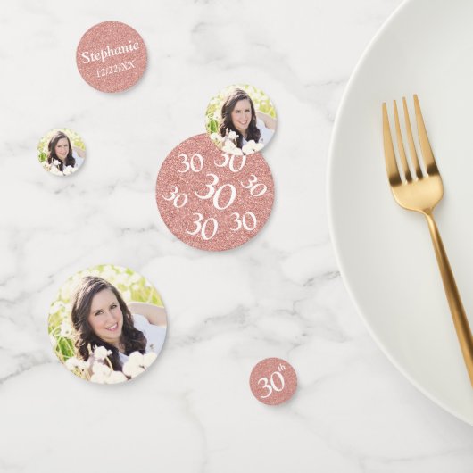 30. Geburtstag Foto Konfetti (Gruppe)