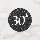 30. Geburtstag Foto Konfetti (Klein Vorderseite)