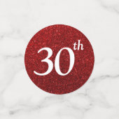 30. Geburtstag Foto Konfetti (Klein Vorderseite)