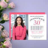 30. Geburtstag - Foto Party Einladung