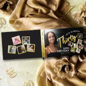 30. Geburtstag Fotos schwarzes Gold Gästebuch
