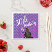 30. Geburtstag Frauencocktail Mode Schönheit Serviette (Beispiel)
