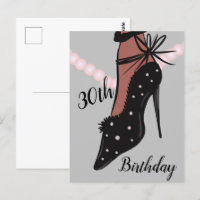 30. Geburtstag Frauenheel Fashion Beauty Postcard