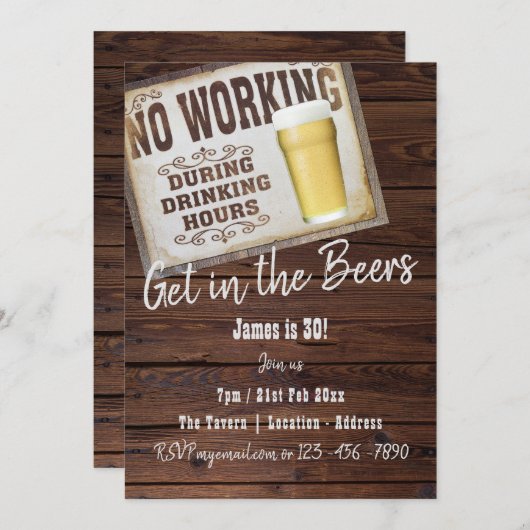 30. Geburtstag freut sich auf die Einladungen von (Vorne/Hinten)