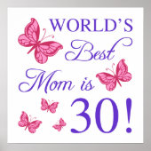 30. Geburtstag für Mama Poster (Vorne)