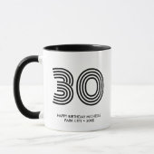 30. Geburtstag Gastgeschenk Vintages Jahr Tasse (Links)