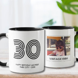 30. Geburtstag Gastgeschenk Vintages Jahr Tasse