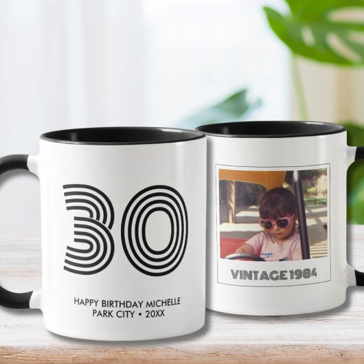 30. Geburtstag Gastgeschenk Vintages Jahr Tasse