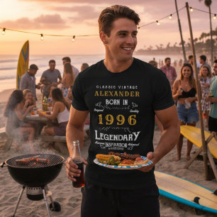 30. Geburtstag Geboren 1996 Legende Personalisiert T-Shirt