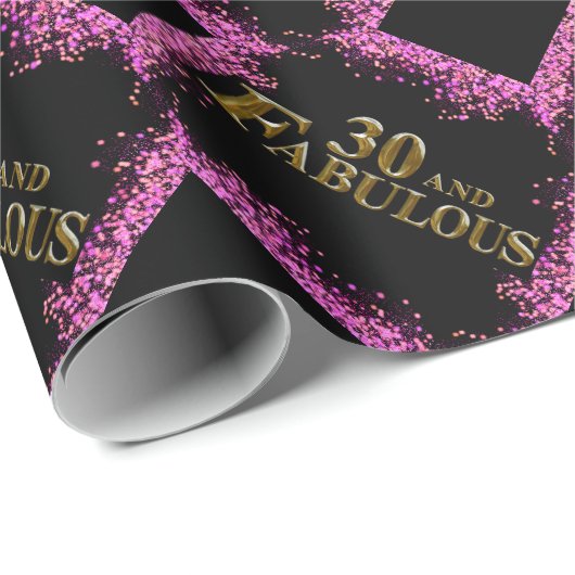 30. Geburtstag Geschenkpapier (Rolleneckpunkt)