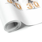 30. Geburtstag Geschenkpapier (Rolleneckpunkt)