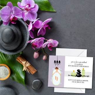 30. Geburtstag Girly Wellness-Center Weekend Einla Einladung