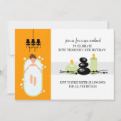 30. Geburtstag Girly Wellness-Center Weekend Einla Einladung (Vorderseite)