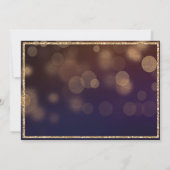 30. Geburtstag Glitzer Meilenstein Einladung (Rückseite)