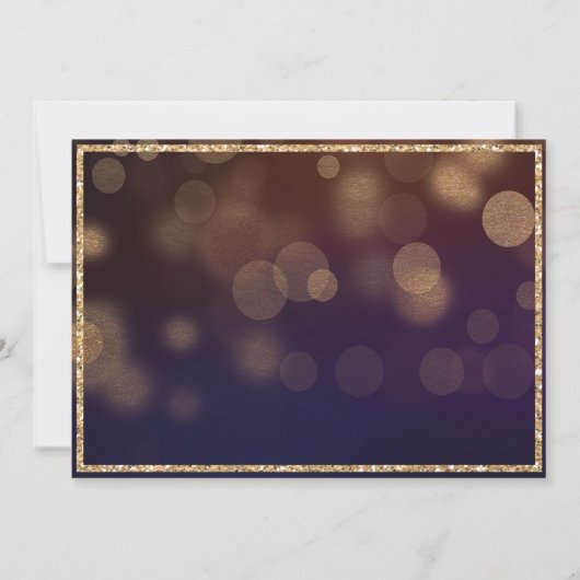 30. Geburtstag Glitzer Meilenstein Einladung (Rückseite)