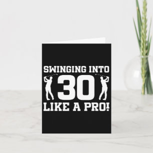 30. Geburtstag Golf 30 Jahre alter Golfspieler Geb Karte