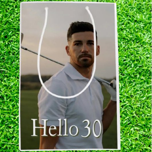 30. Geburtstag Golf Mittlere Geschenktüte