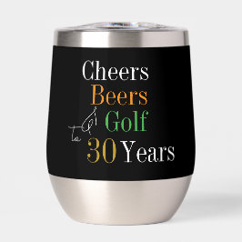 30. Geburtstag Golf Party Cheers Beers Black Gold