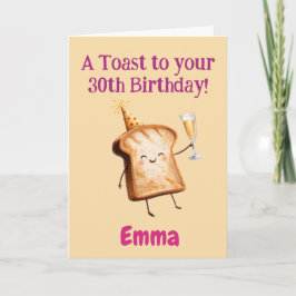 30. Geburtstag Gratulation, Lustiger Toast, Benutz Karte