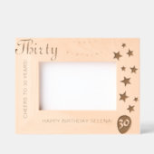 30. Geburtstag Gravur Keepake Rahmen (Vorderseite)