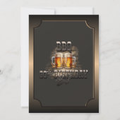 30. Geburtstag GRILLEN Beers Party Einladung (Rückseite)