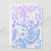 30. Geburtstag Groovy Chick Pastel Gefärbte Krawat Einladung (Rückseite)