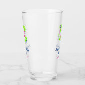 30. Geburtstag grüner blauer Kranz Datum rustikal  Glas (Links)