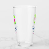 30. Geburtstag grüner blauer Kranz Datum rustikal  Glas (Rechts)