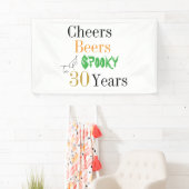 30. Geburtstag Halloween Cheers Spooky Party Banner (Insitu)