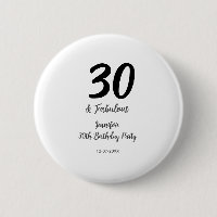 30. Geburtstag hinzufügen Name Datum Jahr schwarz